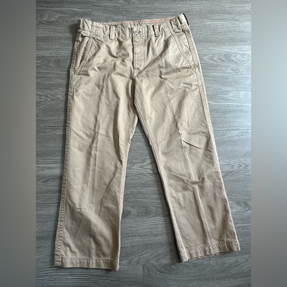 GAP Men's Khakis Tan Straight Fit Cotton Pants 38X30 - Picture 2 of 7